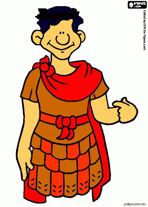 Tarea de imperio romano para colorear