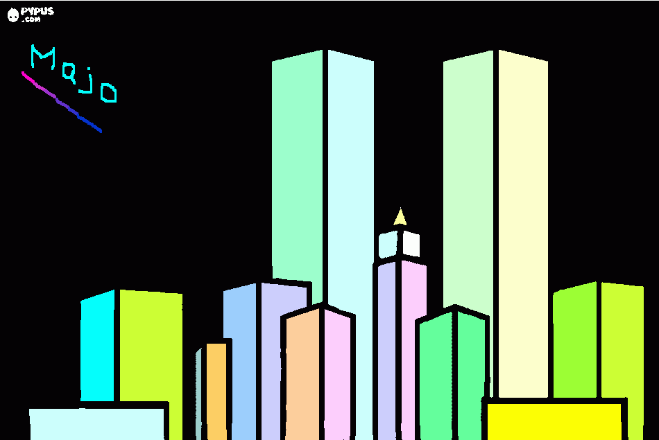 tarea de metrópoli  para colorear