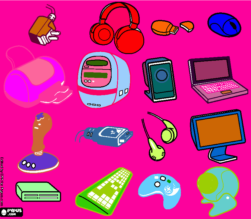 TAREA HARDWARE para colorear