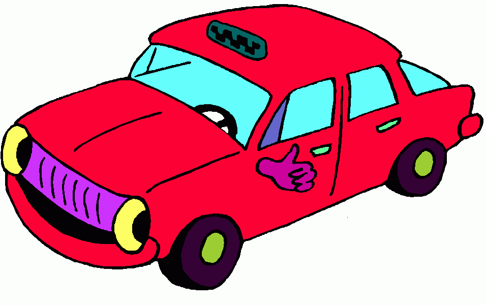 taxi para colorear