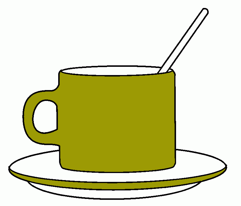 taza te para colorear