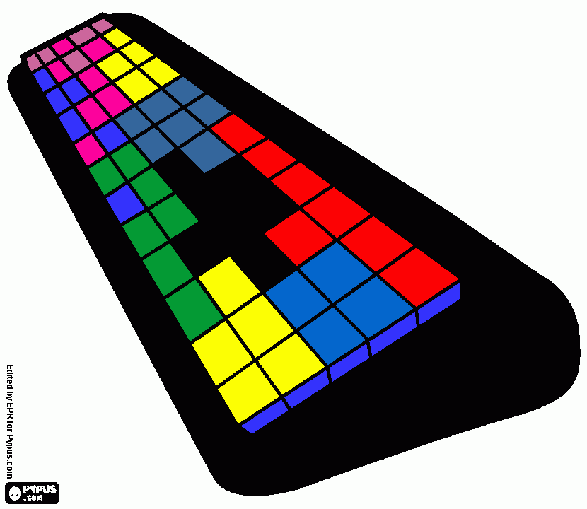 Teclado Coloreado para colorear
