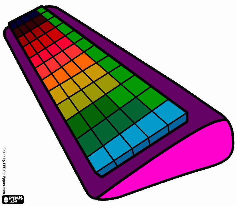 Teclado Informatica para colorear