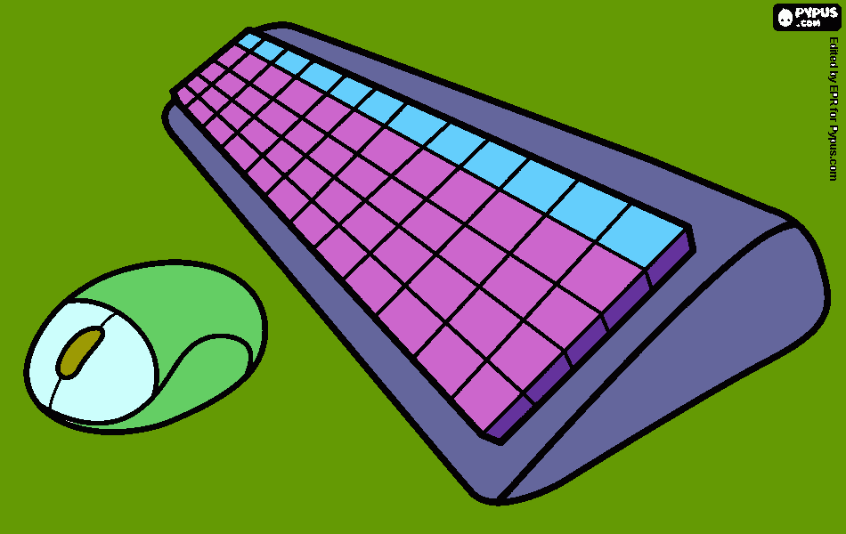 TECLADO Y MOUSE para colorear
