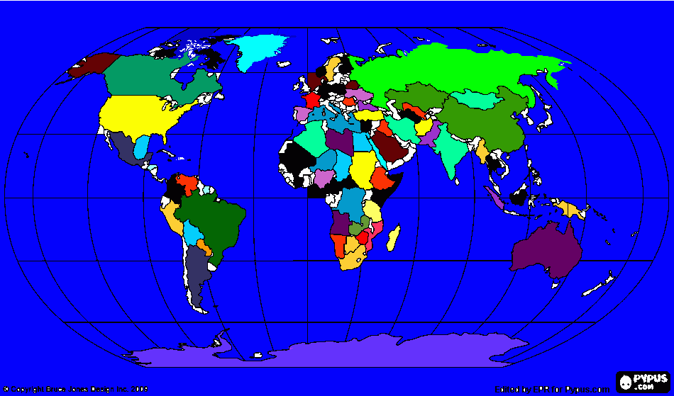tele mundo para colorear