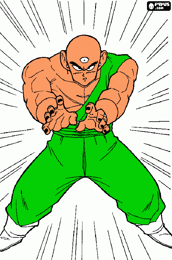 ten shin han, para colorear