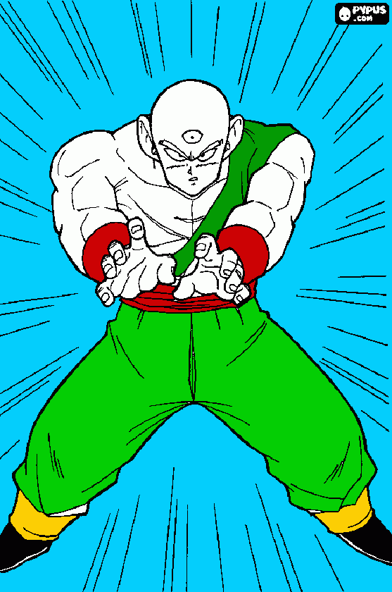 TENSHINHAN para colorear