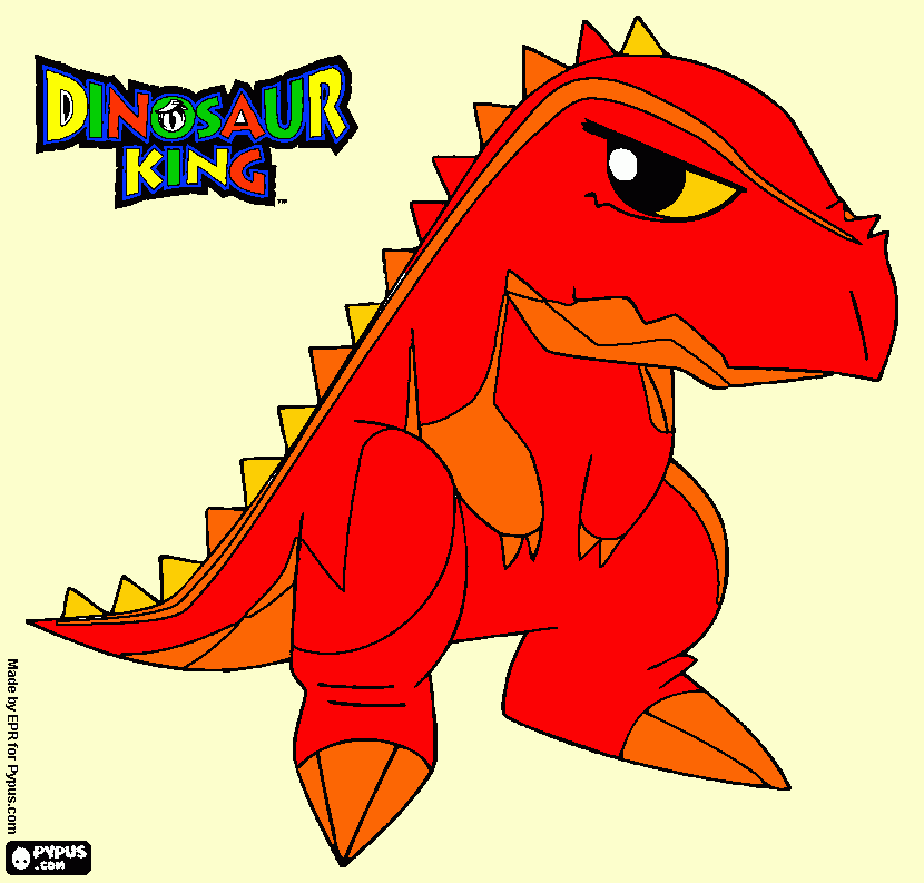 Terry el dinosaurio de Úrsela de la pandilla Alfa. para colorear