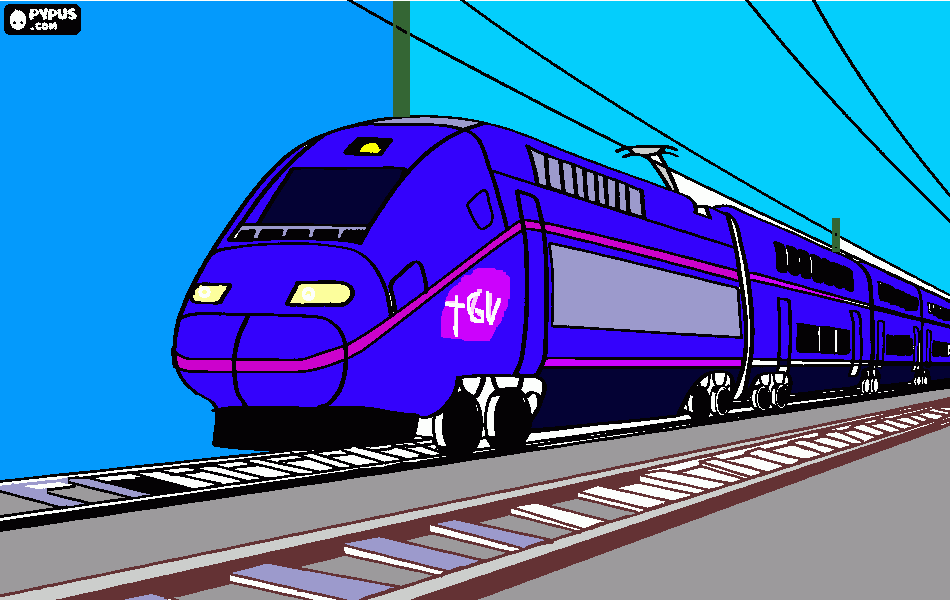TGV Duplex para colorear