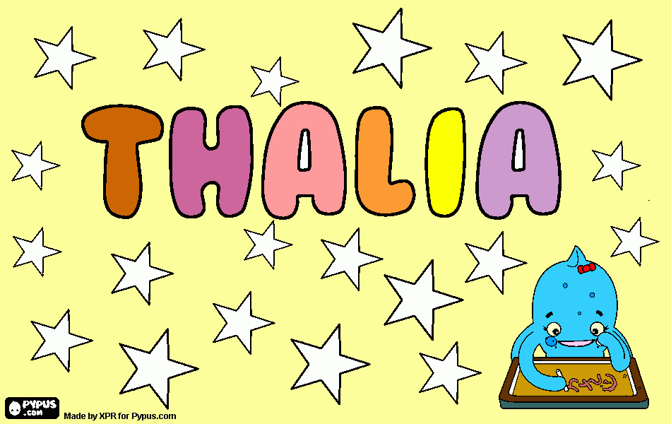 thalis para colorear