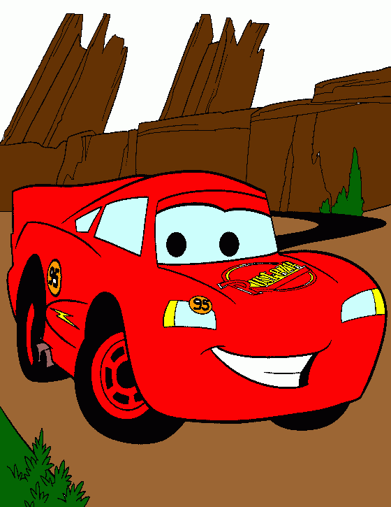 THE CARS - EL RAYO MC QUEEN para colorear