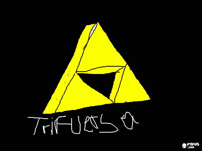 the legnd of zelda la trifuerza para colorear