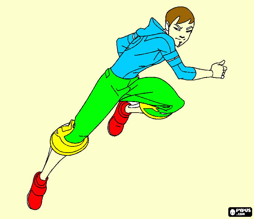 Thran un jugador del equipo Snow Kids. para colorear