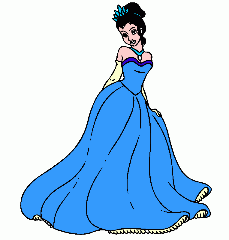 TIANA Y LA TIARA para colorear