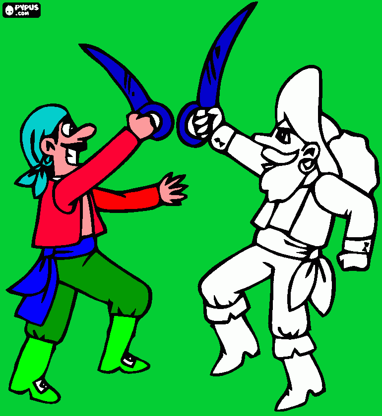 tienes espada filadas para colorear