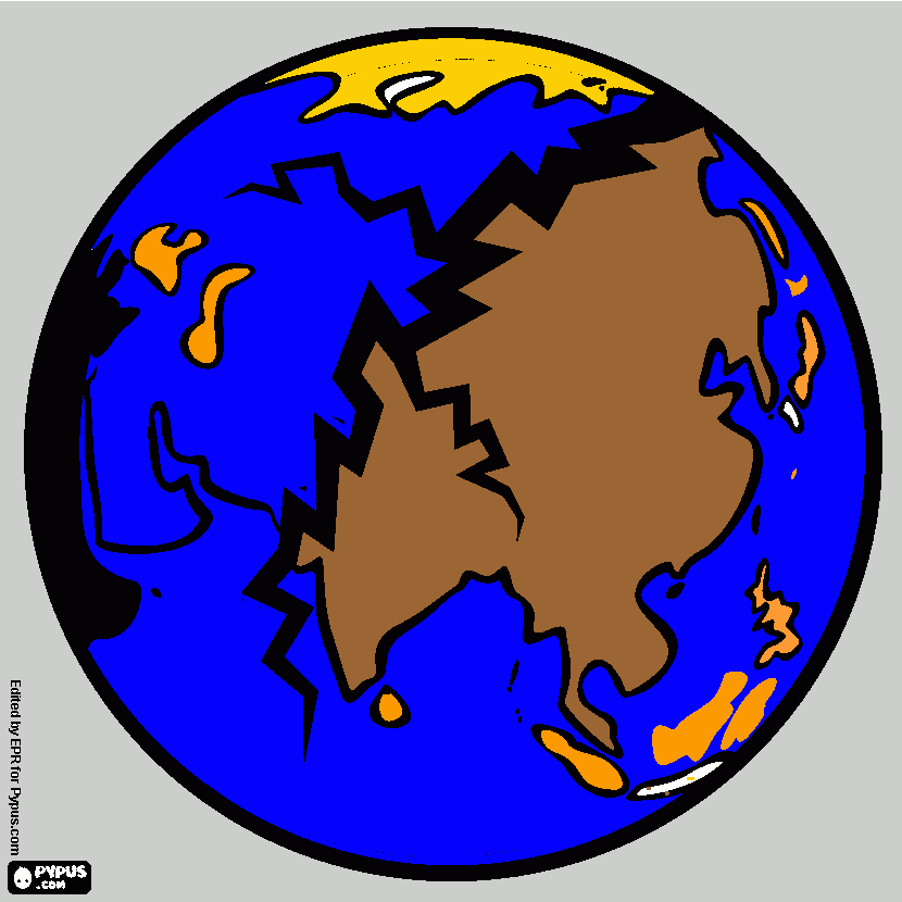 TIERRA LARA para colorear