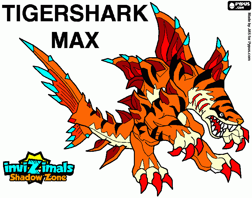 Tigershark para colorear