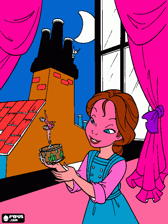 tink kerbell para colorear