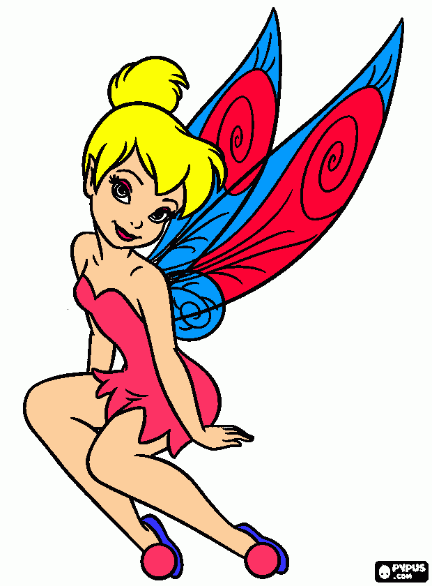 Tinkerbell , de Rocio Brem .  para colorear