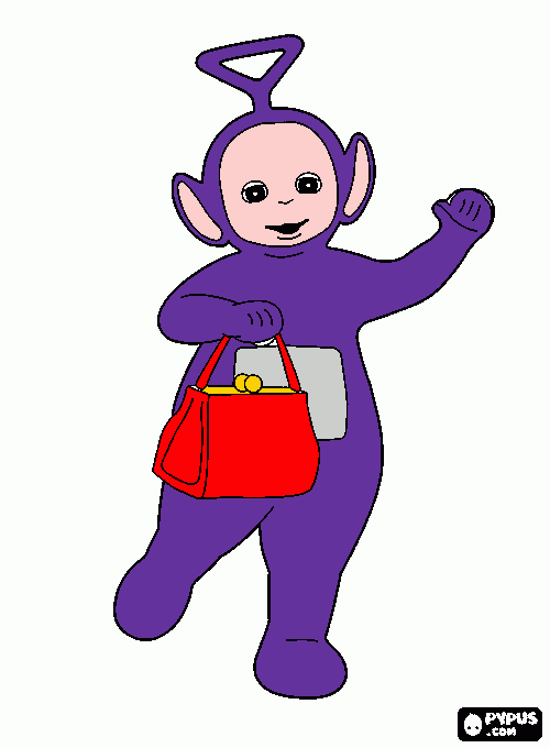 tinki winky para colorear