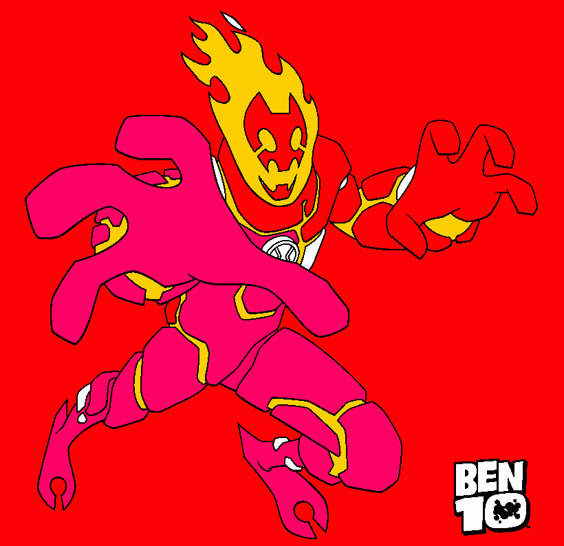 tira fuego para colorear