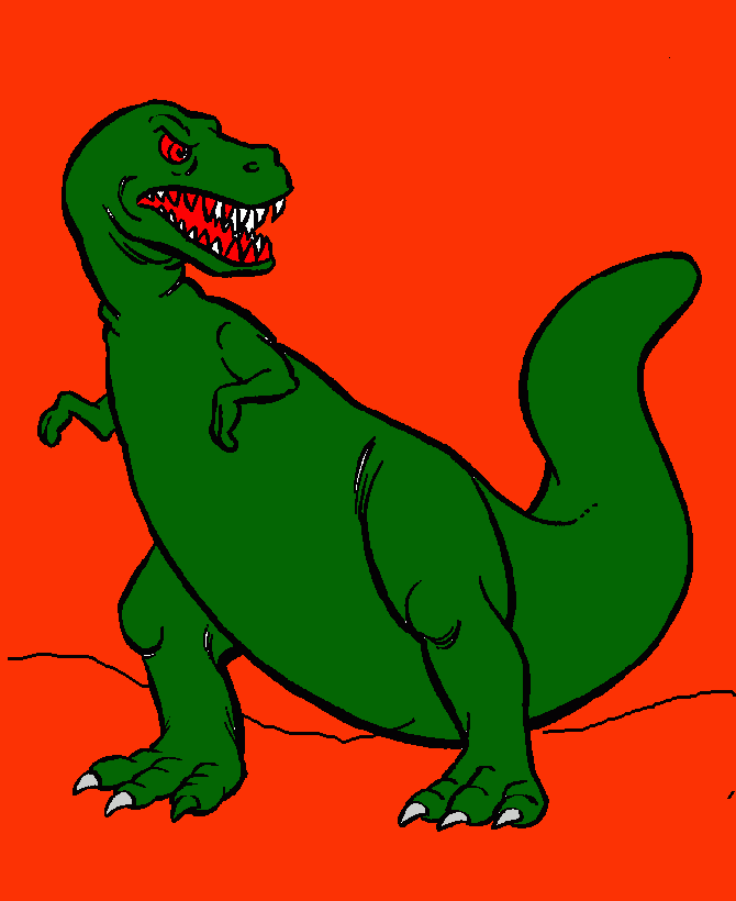 TIRANOSAURIO para colorear