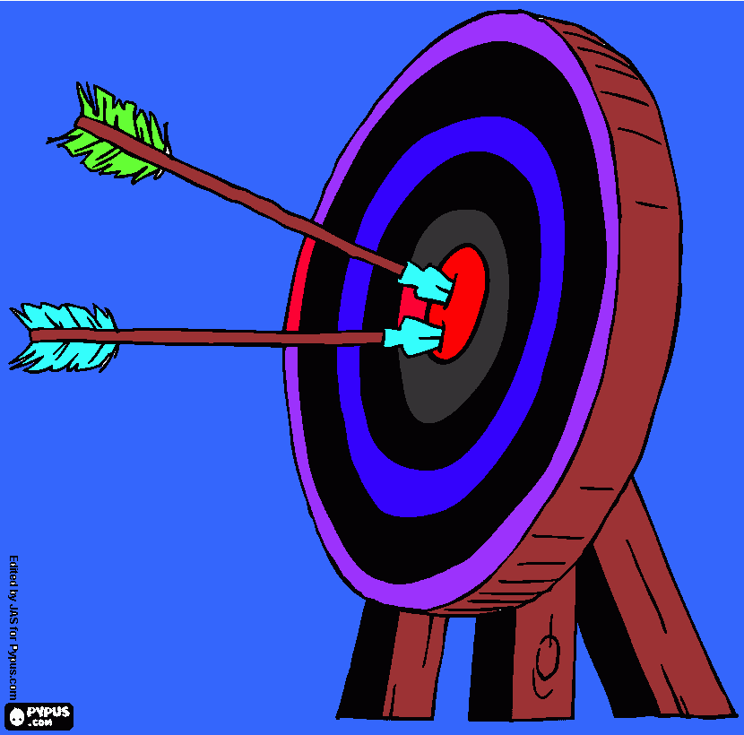 tiro  perfegto para colorear