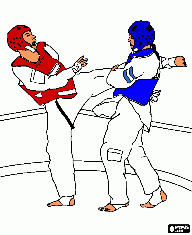 tkd para colorear