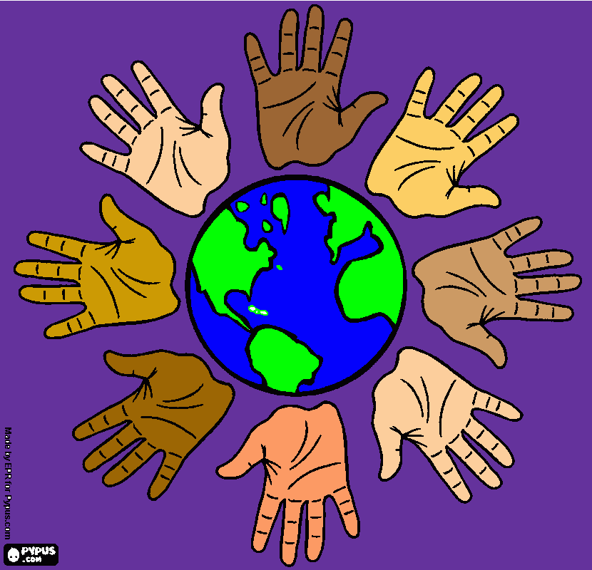 todos somos iguales para colorear