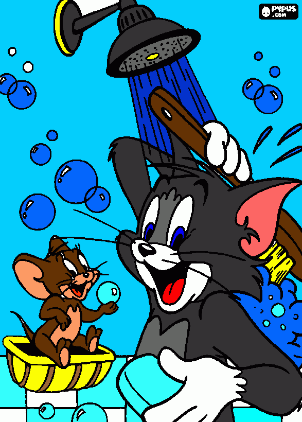 tom y jeri para colorear