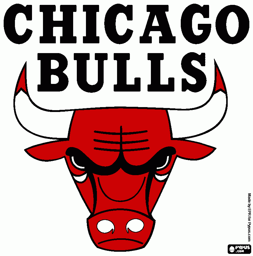 toro de chicago para colorear