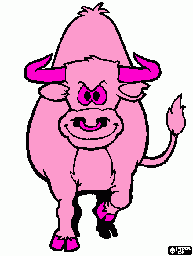 toro para colorear