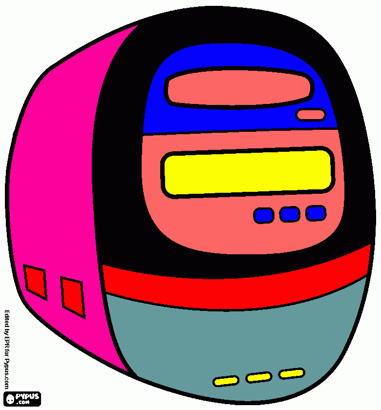 Torre computador para colorear