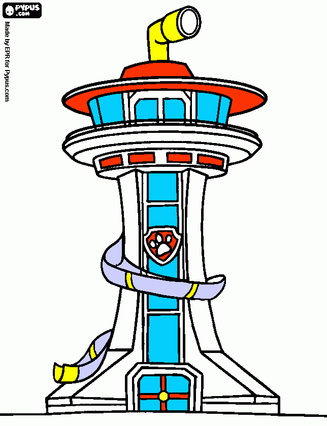 torre de control de paw patrol