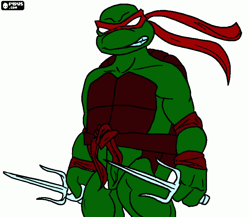 tortuga ninya para colorear, tortuga ninya para imprimir