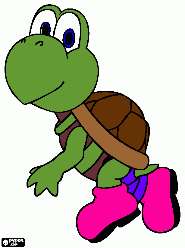 tortuga para colorear