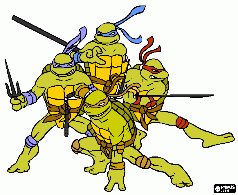 tortygas para colorear