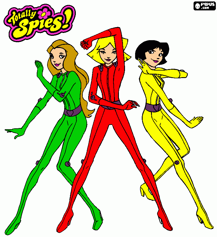 totally spies! para colorear