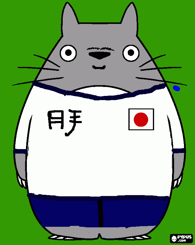 Totoro Mati ヾ(•ω•`)o para colorear