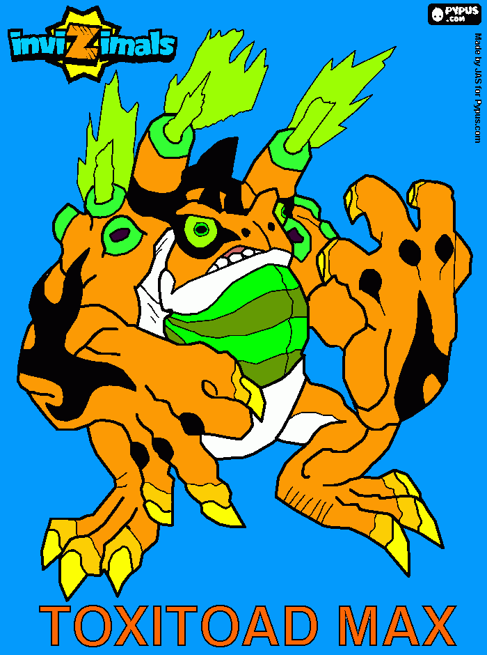 toxitoad rules para colorear