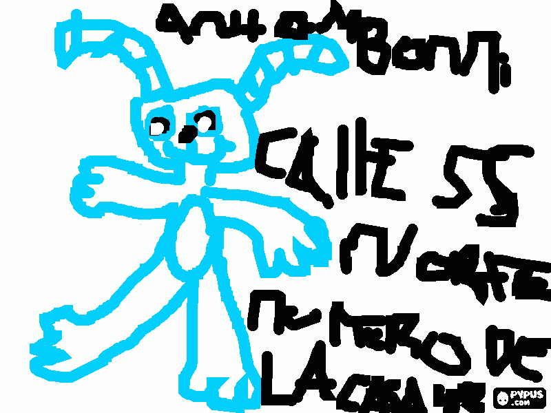 toy bonni esta enamorado de toy chica para colorear