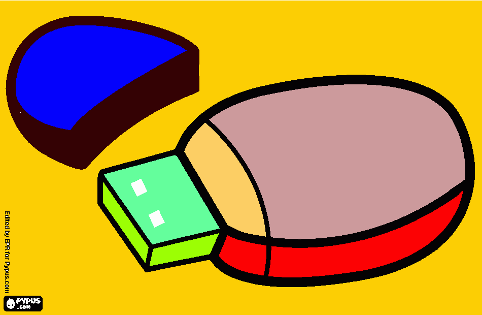 trabajo en clase USB para colorear