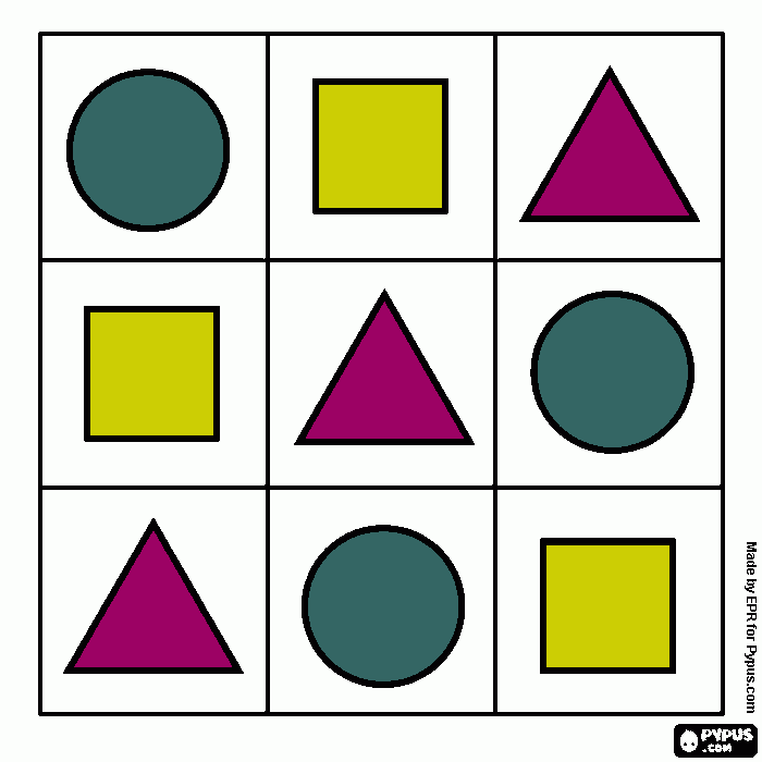 trabajo preescolar para colorear