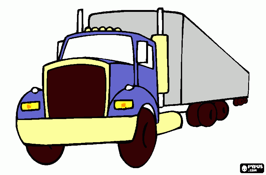Tractomula para colorear