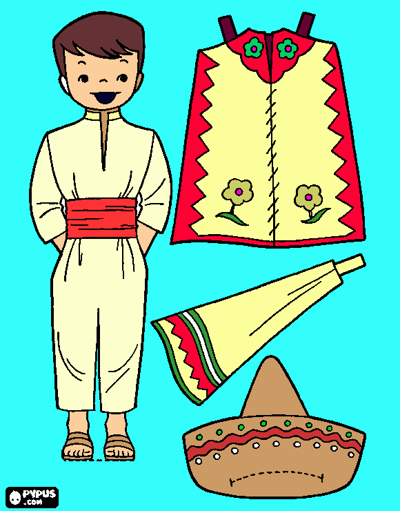 tradiciones mexicanas para colorear
