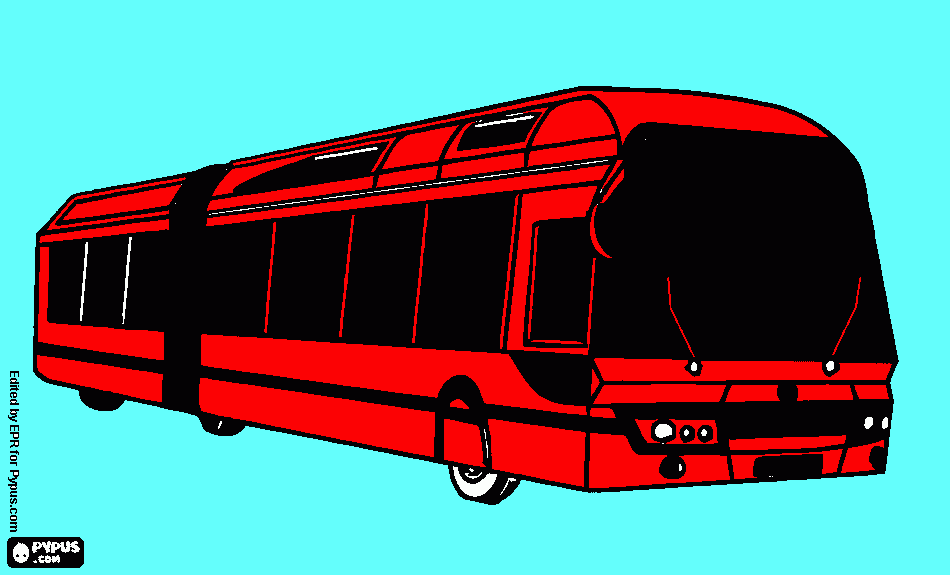 transmilenio para colorear