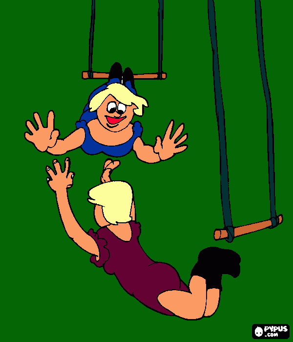 trapesistaS para colorear
