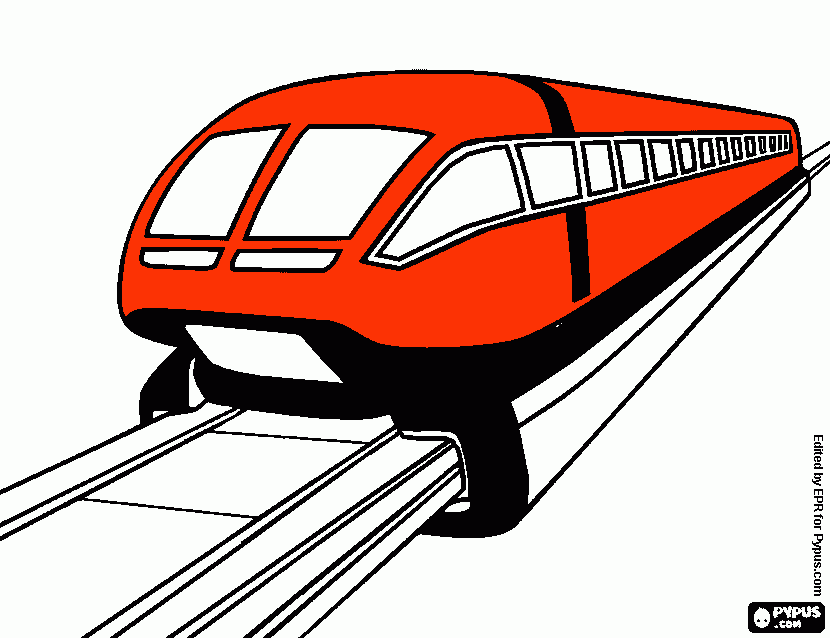 trenmacnet para colorear