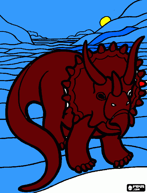triceratops Daniel para colorear