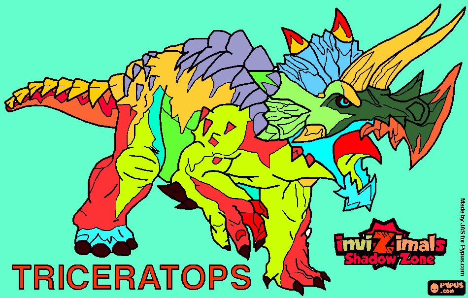 tricerator para colorear